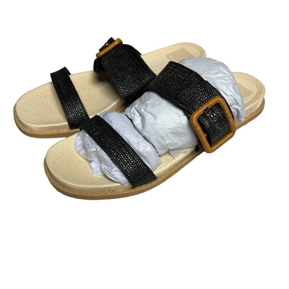 NWT Dolce Vita Genzel Slide Black Buckle Sandal 8 - Picture 5 of 8